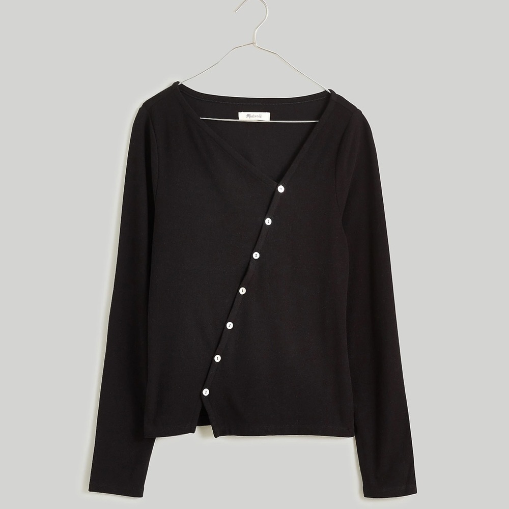 Madewell Asymmetrical Button-Front Cardigan XXS - Picture 7 of 8